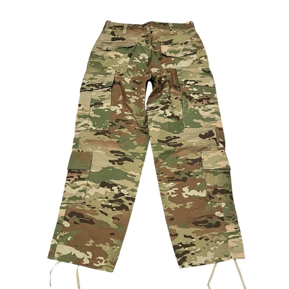 Army Camo Camouflage Woodland BDU Cargo Pants Military Combat Men Size Medium 34 - Picture 2 of 7